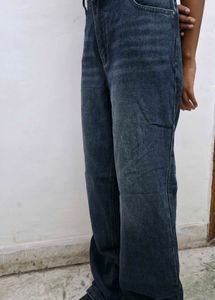 Cool vintage Wide Leg Blue Denim Jeans