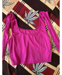 Striped Knit Crop Top