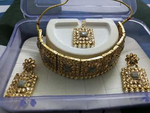 Gold Plated Kundan Choker Set
