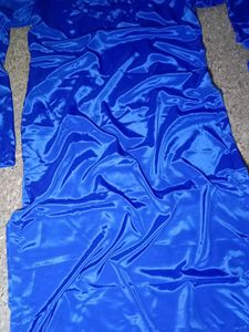 blue soft silk salwar kameez set