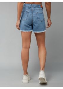 Distressed Denim Shorts