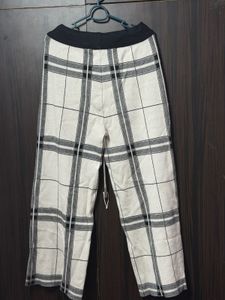 Checked Lounge Pants with Drawstring