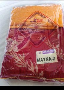 Mayna-2 Saree - Red &amp; Yellow