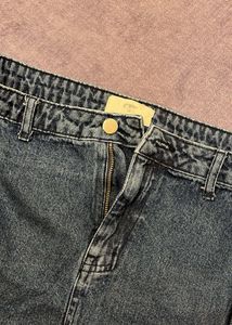 Denim Cargo Mini Skirt
