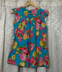 Vibrant Floral Print Top