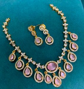 AD America Diamond Necklace &amp; Earring Set