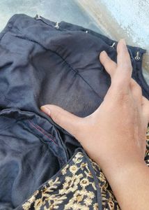 Elegant Black &amp; Gold Blouse