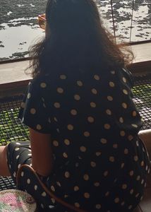 Chic Polka Dot Black Dress