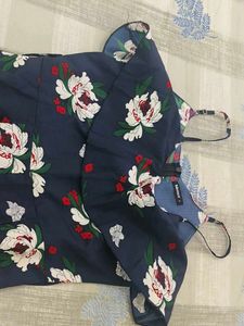 Floral Print Wide-Leg Jumpsuit