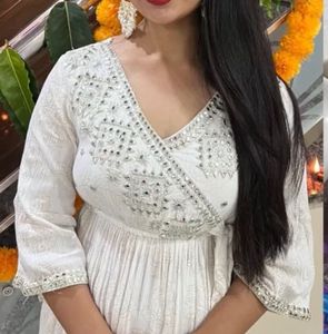 Festive Kurti With Beautiful Work