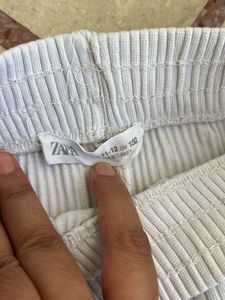 Ribbed Wide Leg Pants pure cotton