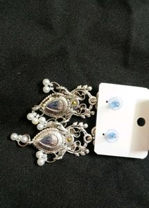 Stunning Red Stone Earrings