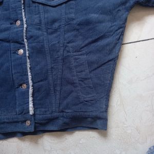 Corduroy Jacket with Sherpa Collar