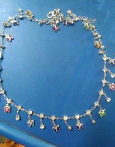 Sparkling Butterfly Charm Necklace