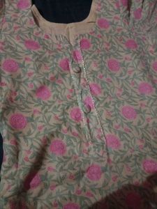 Elegant Cotton Kurta Set with Dupatta