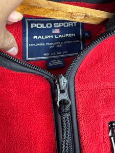 Ralph Lauren Polo Sport Red Fleece Jacket