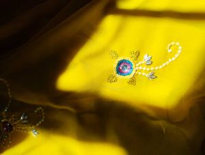 Vibrant Yellow Embroidered Saree