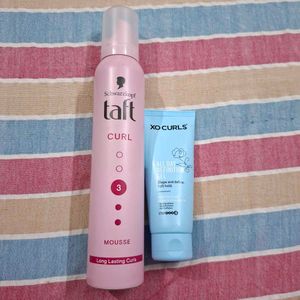 taft Curl Mousse & XO curls Gel