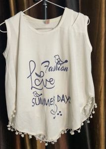 Cream "Love Summer Days" Tank Top