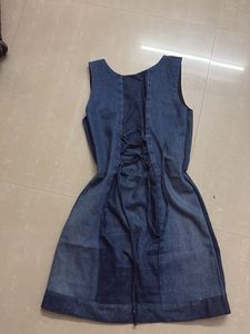 Denim A-Line Mini Dress