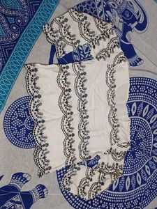 Embroidered White top