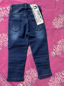 Cute Girls' Blue Denim Jeans
