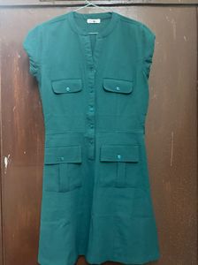 Green Pocketed Dress