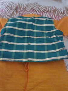 yellow Kurta Set with Green Dupatta