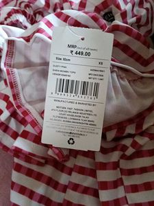 SHEIN Off-Shoulder Striped Ruffle Top