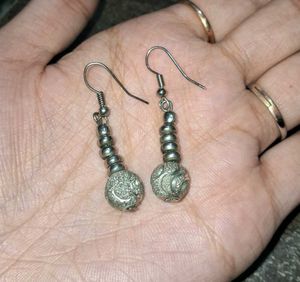 Chic Hoop and Bead Drop Earrings