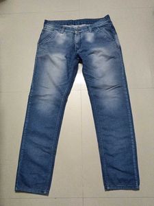 Men's Blue Washed Jeans