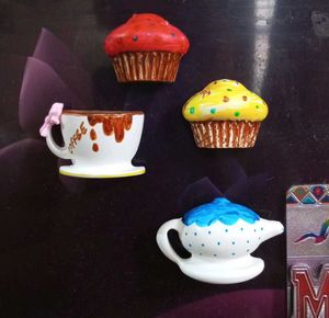 Fridge magnets,Cute Cupcake &amp; Coffee Magnets