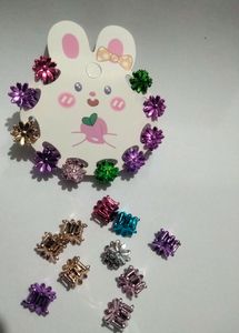 Metallic 20 Pcs Mini Claw Clips For Kids