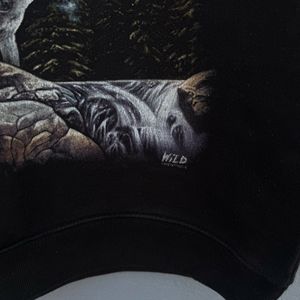 Wolf Graphic Print Sweatshirt