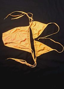 yellow bikini set for summer