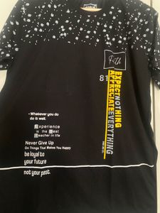 Men's Black Graphic T-Shirt