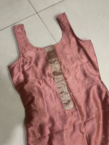 Tailor-made Pink Kurta Set from Sari