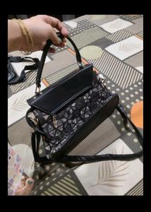 Stylish Geometric Print Sling Bag