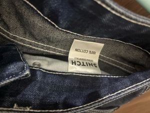 SNITCH CARGO JEANS NAVY BLUE MEN