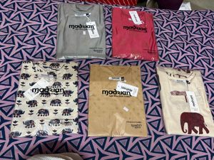 🐘 Modran Elephant &amp; Umbrella Printed Short Kurti