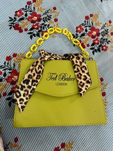 Ted Baker Green Handbag with Leopard Scarf