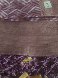 Elegant Purple &amp; Gold saree