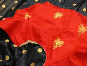 Red &amp; Black Lehenga Choli