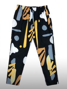 Black Abstract Print Kurta Set