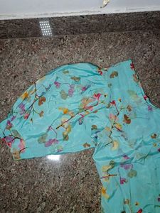 Floral Print  silk suit