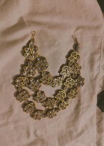 Elegant Leaf Chain Hair Accessory