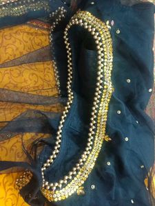 Designer Blouse with attached cape  Gol