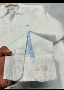 Tommy Hilfiger Men's White Button-Down Shirt