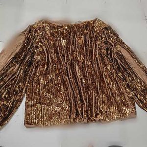 bronze SALT Attire Sequin top