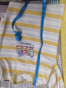 Cute Yellow Striped Motorcycle Pajama Set